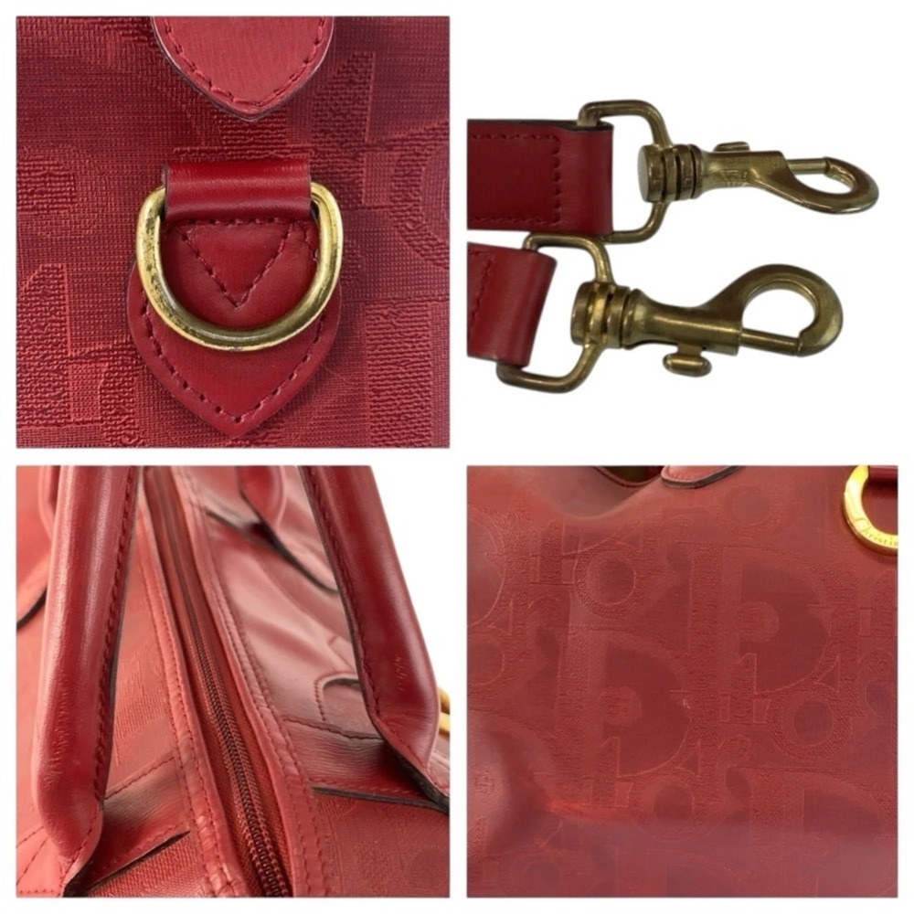 CHRISTIAN DIOR Vintage Red Trotter Shoulder Bag - Picture 6 of 10